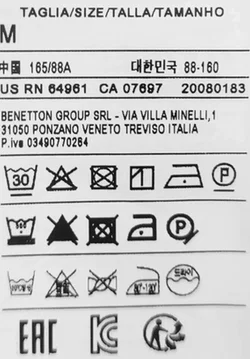 United Colors of Benetton Kindertop gelb/weiß Gr. M – Vorschau 4