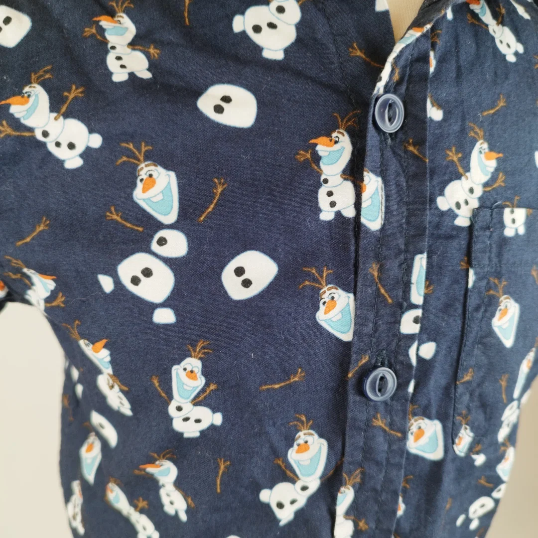 Disney Frozen Olaf Kinder-Hemd - Gr. 110 / 4-5 Jährige – Bild 5