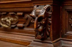 Vintage Historischer Vollholzschrank – Neorenaissance um 1882 - Bild 4