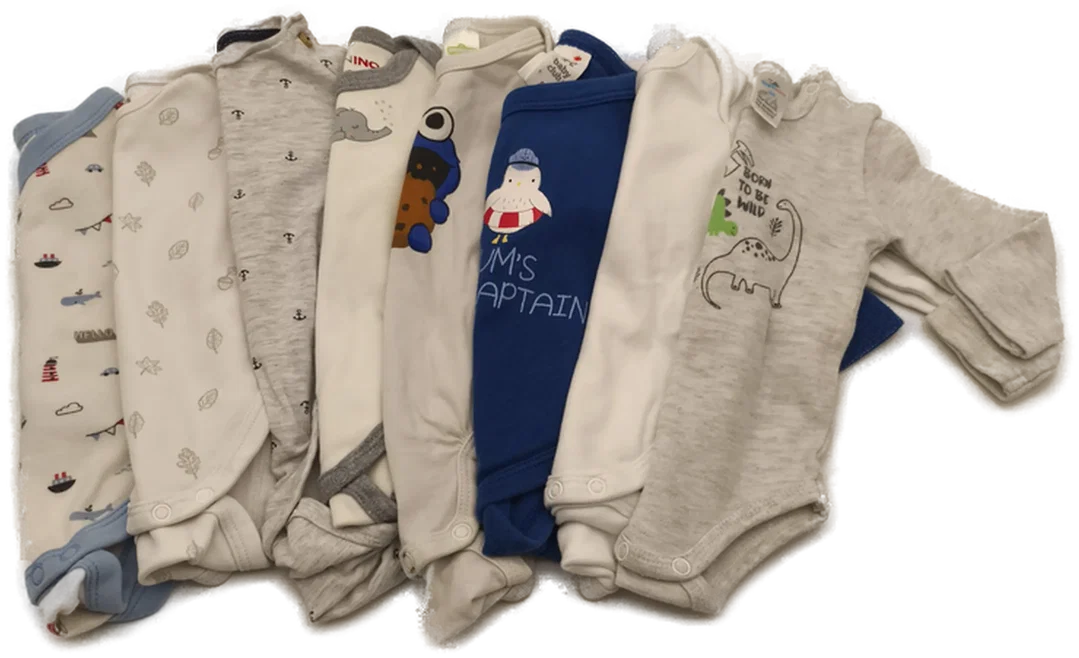 8 Stk. Langarmbody Baby, Gr. 50/56 – Bild 2