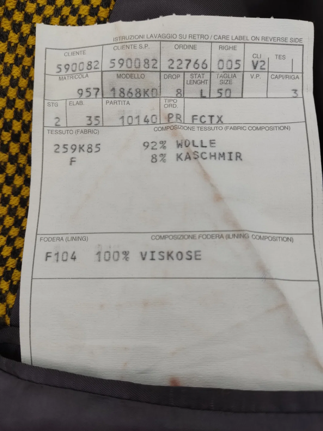 Versace Herren Sakko mehrfarbig Gr. 50 – Bild 5