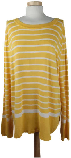 Essentials by Tchibo Damen-Pullover gelb gestreift - L/40 - Bild 1