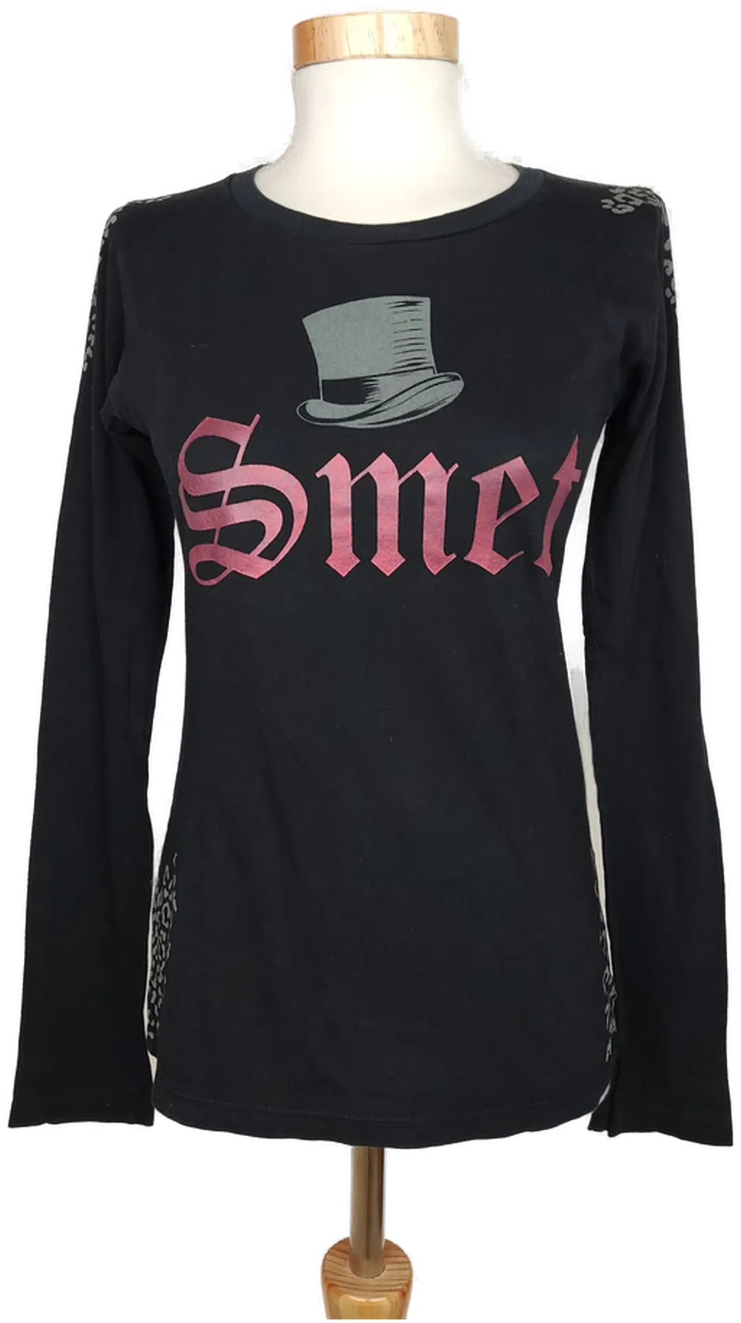 Smet Damen Longshirt schwarz bedruckt - S/36 - Bild 4