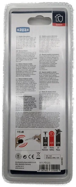 xavax Mobile Alarmsirene - mit integrierter LED-Lampe - Bild 2