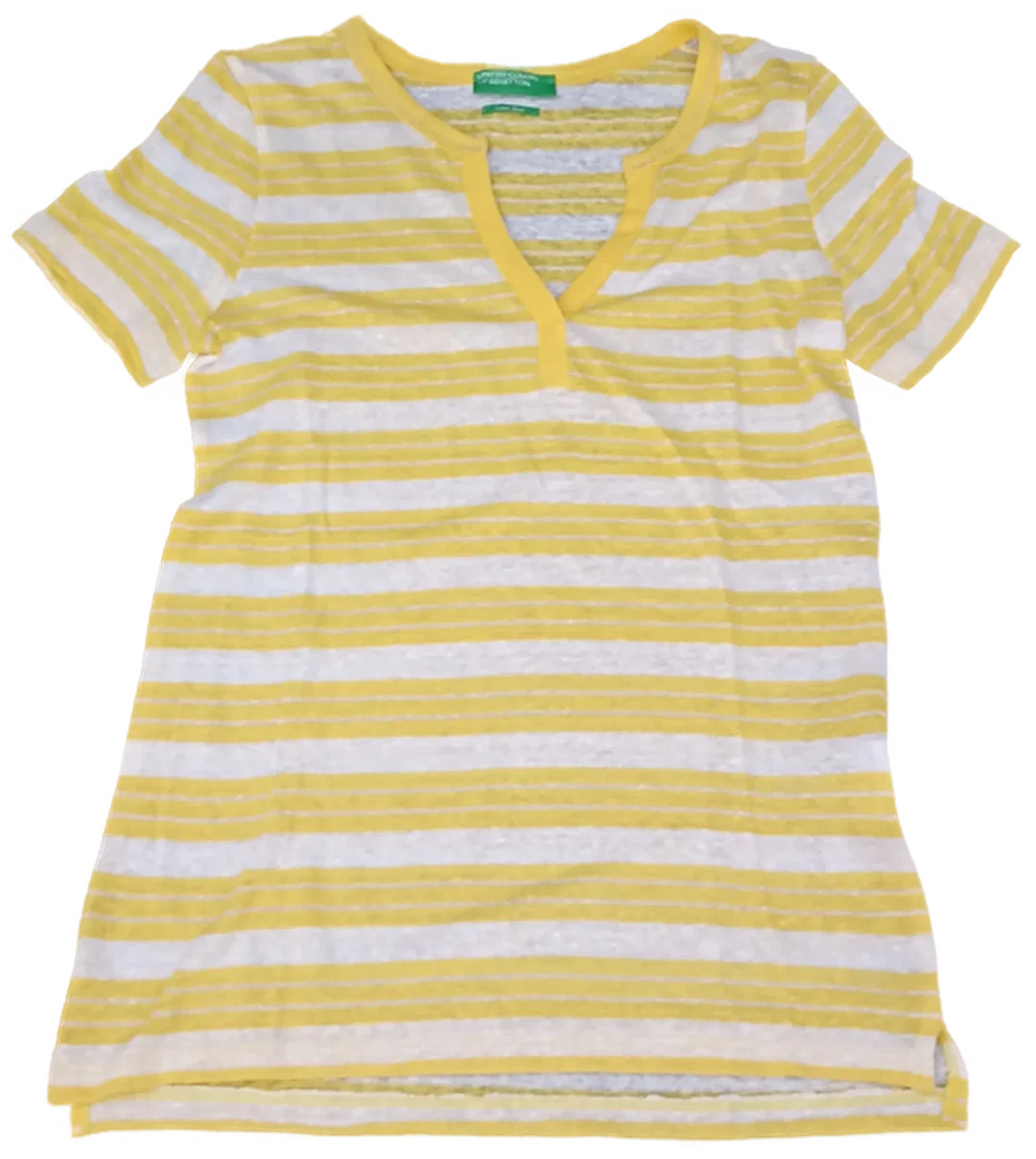 United Colors of Benetton Kindershirt gelb/weiß Gr. XS/ECH - Bild 4